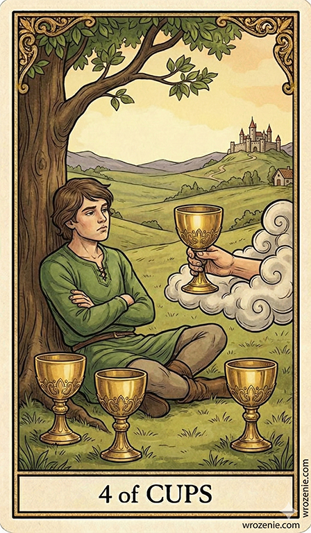 Four of Cups Tarot card