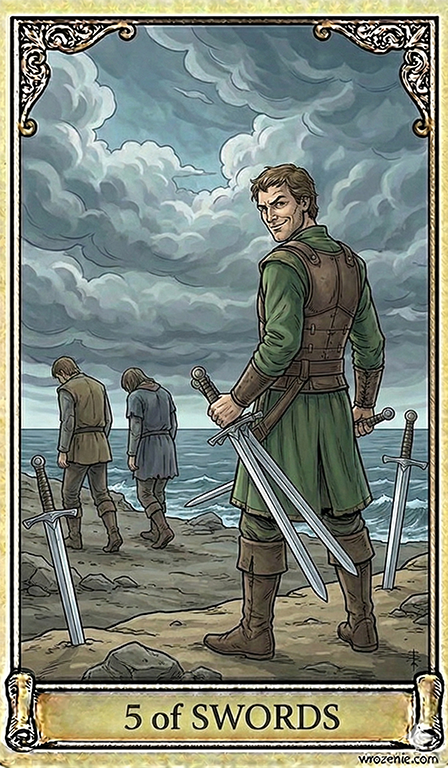 Five of Swords Tarot card