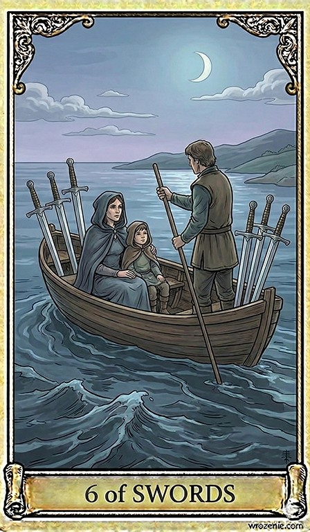 Six of Swords Tarot card