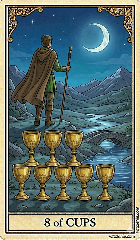 Eight of Cups Tarot card