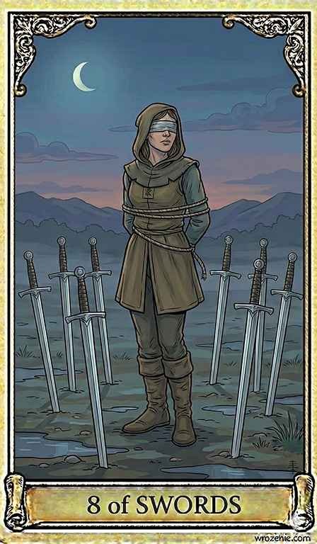 Eight of Swords Tarot card