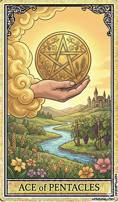 Ace of Pentacles Tarot card