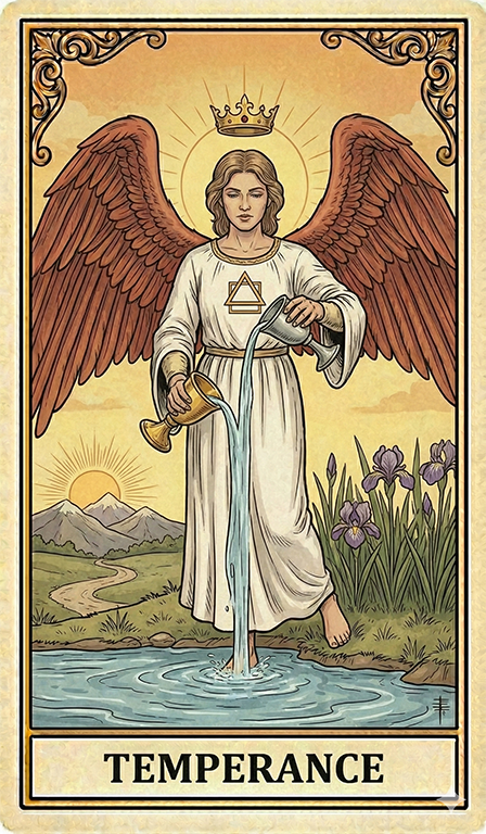 Temperance Tarot card